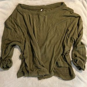 Slouchy cropped FP sweater